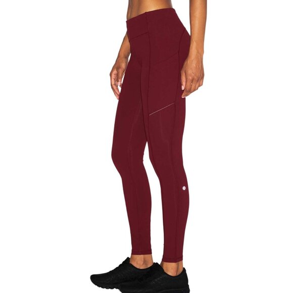 Lululemon Pants - Lululemon Women’s 6 Speed Up Tight 28" Purple Maroon Full-On Luxtreme